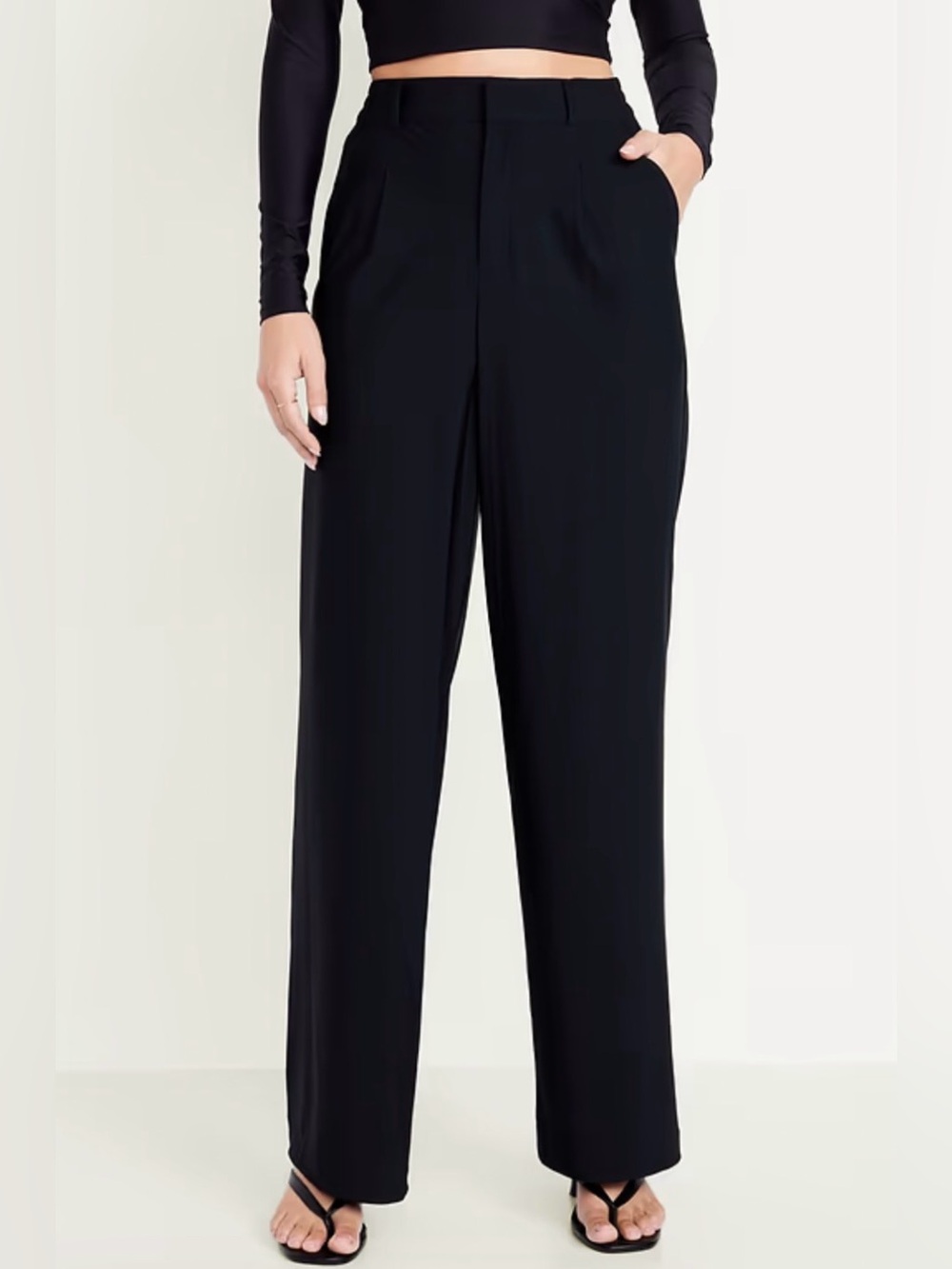 Old Navy High-Waisted SleekTech Trouser Pants NWT